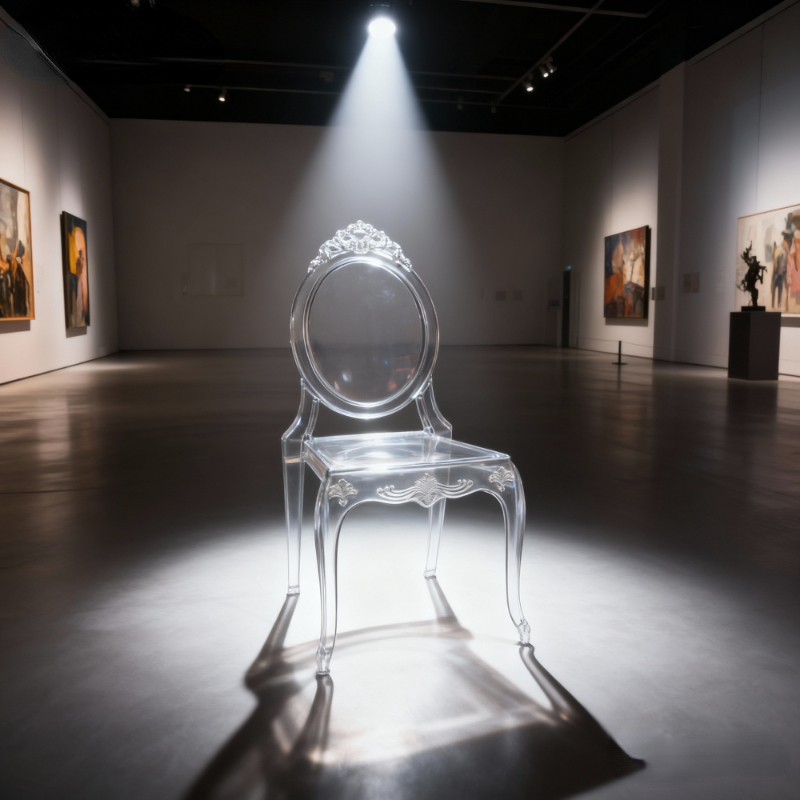 Wedding hotel banquet hall transparent crystal chairs bamboo-jointed chairs wedding hall acrylic outdoor chairs princess chairs