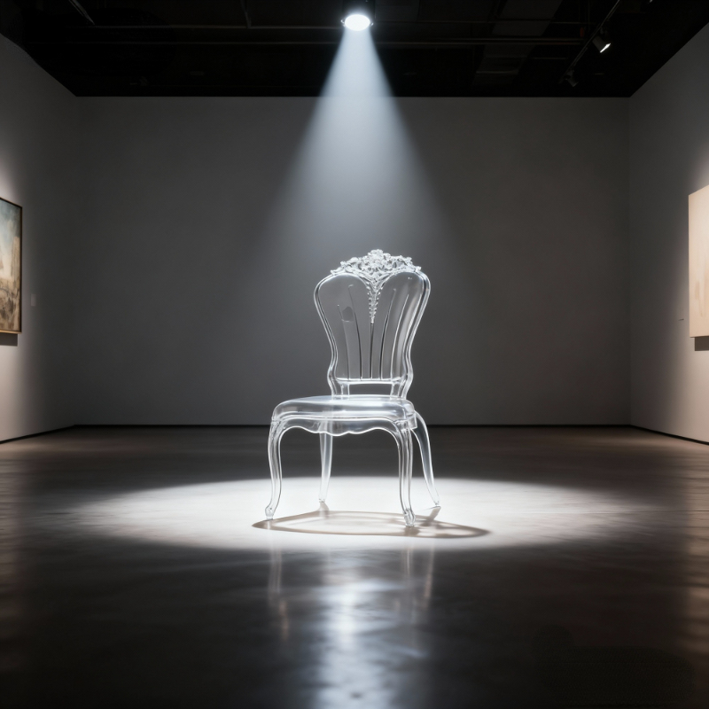 Wedding hotel banquet hall transparent crystal chairs, wedding hall acrylic outdoor chairs, princess chairs, model A