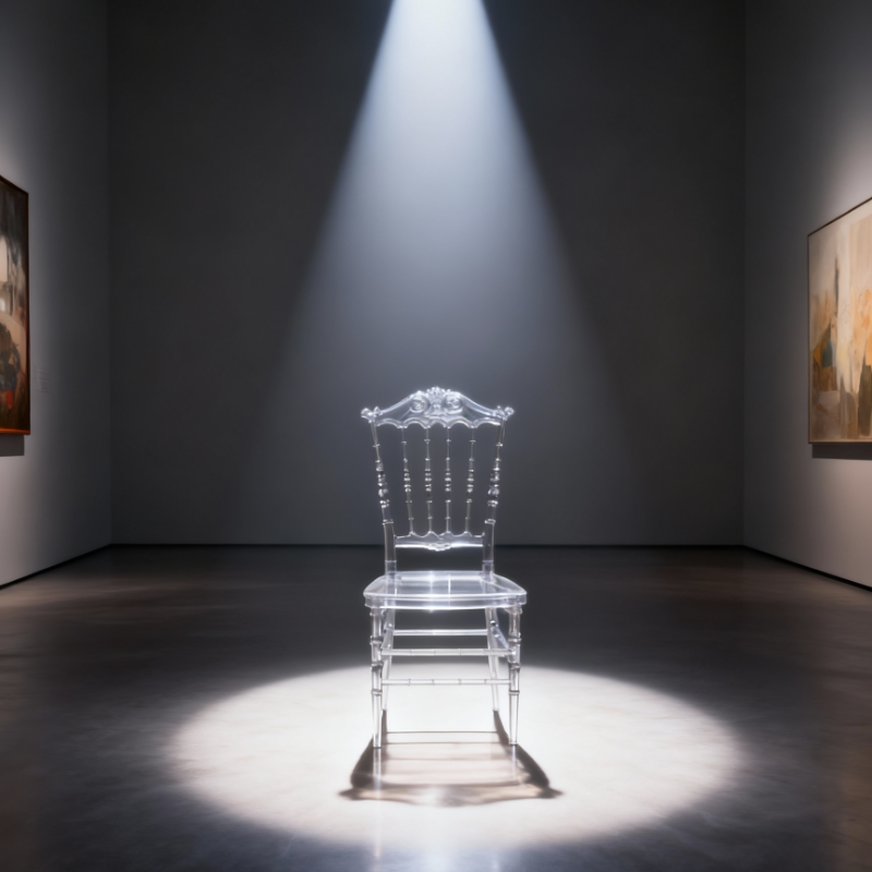 Wedding banquet hotel banquet hall wedding hall wedding decoration transparent acrylic plastic court chairs crystal chairs hollow chairs