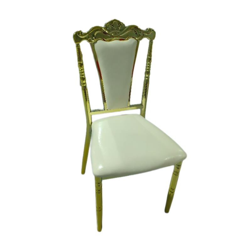 Light luxury style banquet chair, wedding ceremony chair, banquet hall dining chair, hotel and restaurant furniture, metal chair