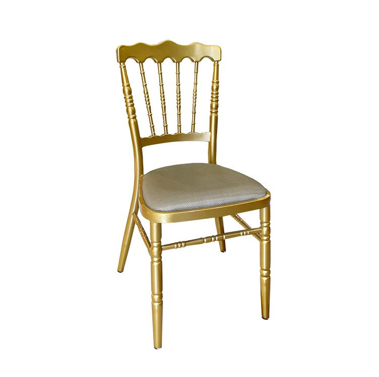 Light luxury style banquet chair, wedding ceremony chair, banquet hall dining chair, hotel and restaurant furniture, metal chair