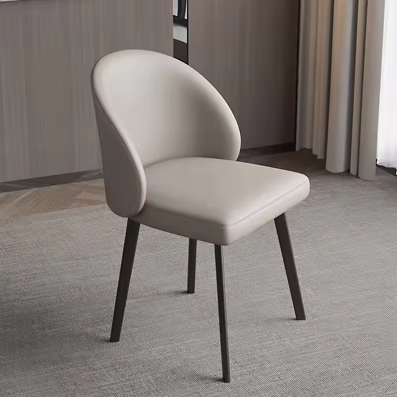 Wholesale Fabric Hotel Chair Modern Room Furniture Pu Leather Metal Nordic Restaurant Dining Chairs